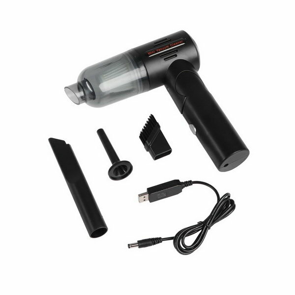 фото Пылесос автомобильный, мини, беспроводной, 2 насадки, 50 Вт, 12 В