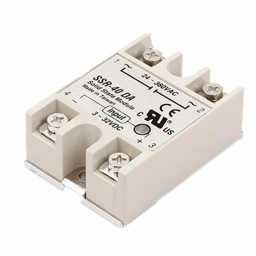 Твердотельное реле SSR-40DA, 40 ампер ssr 40dd single phase solid state relay load voltage 50 200v dc control dc 3 32v ssr 40dd