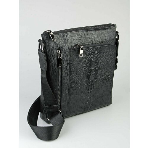 фото Сумка o-159-сумка-планшет-крокодил-голова, черный wayshop