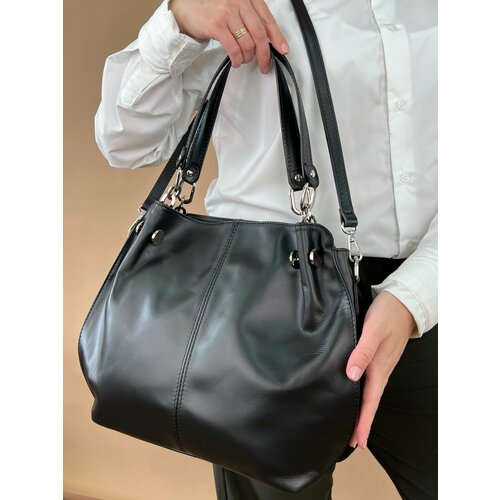 фото Сумка sefaro, фактура гладкая, черный