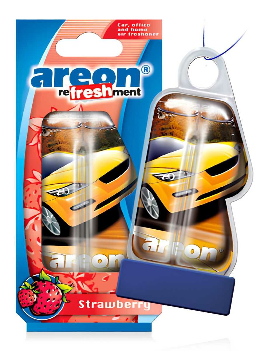 Ароматизатор подвесной гелевый REFRESHMENT LIQUID Strawberry LC15 (Areon)