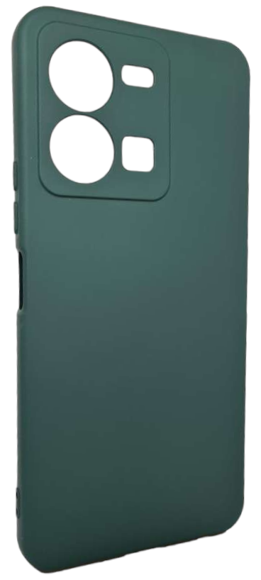 Чехол-накладка NANO с микрофиброй Mariso для Vivo Y35 (Зеленый)