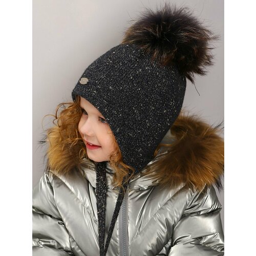 фото Шапка noble people, размер 52-54, черный