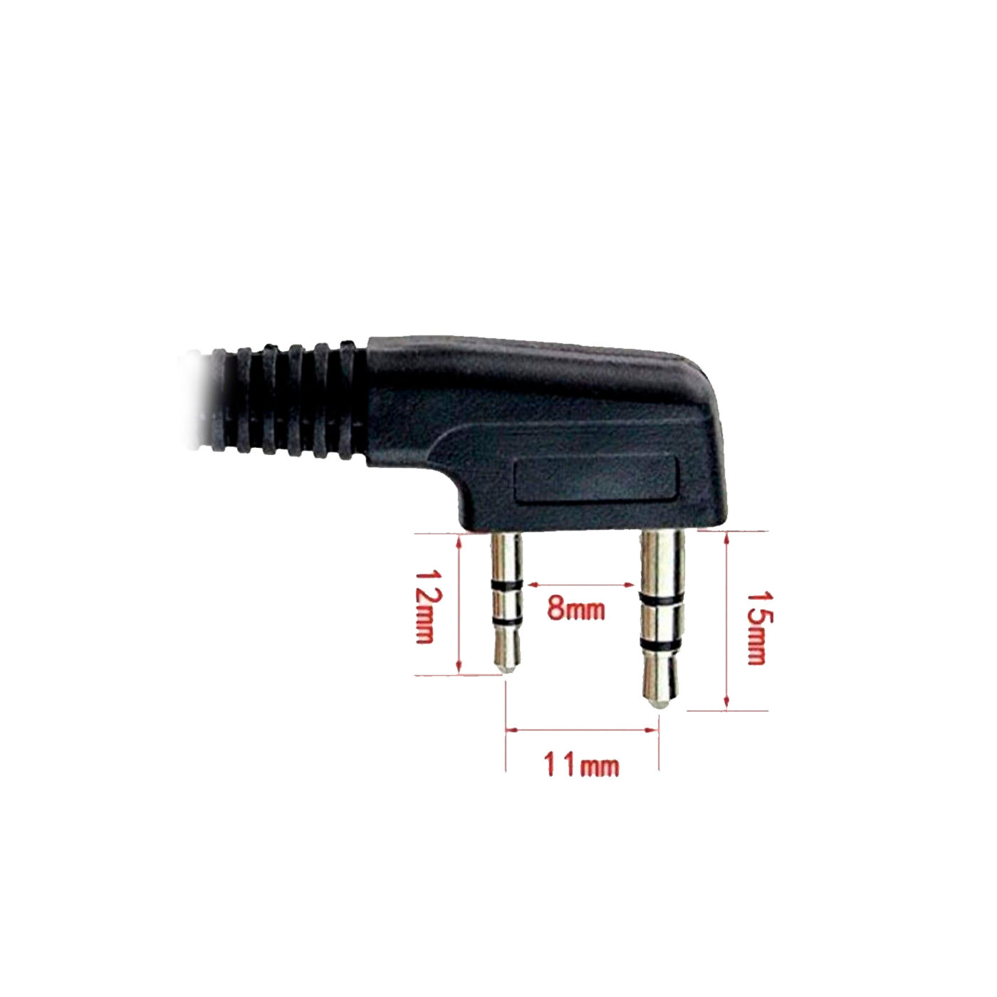 Гарнитура TYT с выносной кнопкой PTT 2-Pin для раций TYT, Baofeng, Kenwood, Quansheng, WLN и Crony. — фото 9