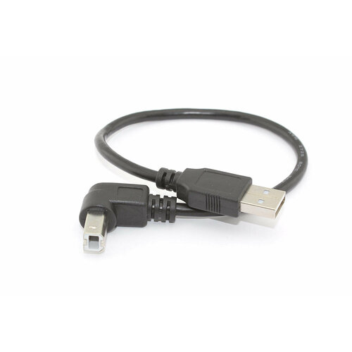 Кабель USB 2.0 на USB-B угол вниз 0,3 м