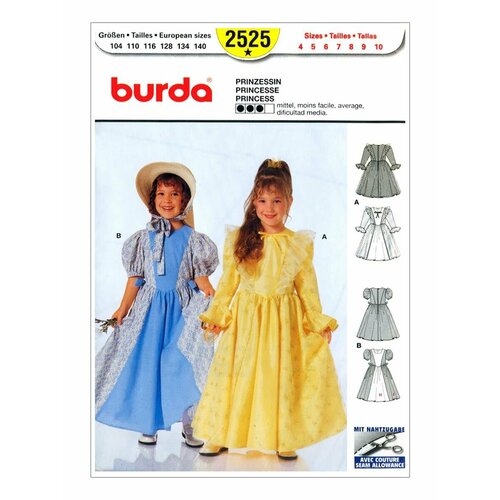 Выкройка Burda 2525 Принцесса выкройка burda 6962 сумка