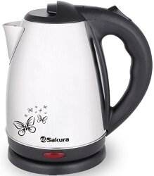 Чайник электрический металлический, 1.8 л, 1800 Вт, SAKURA SA-2135