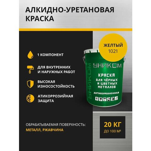 Уником Краска по металлу 2 в 1, 18 кг