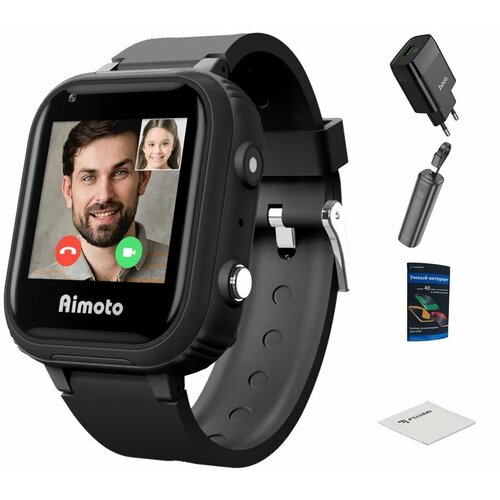 Кнопка жизни Aimoto Pro 4G Black 8100801 Выгодный набор подарок серт 200Р 699900₽