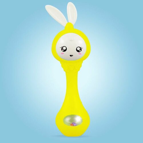 Интерактивная музыкальная игрушка Умный зайка для детей/желтый/