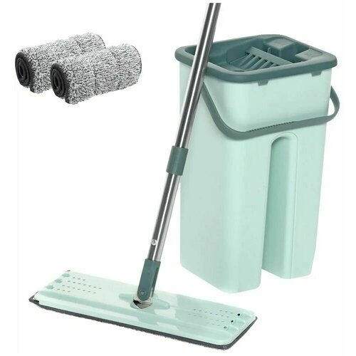Швабра с отжимом Швабра с ведром 6 литров серое 1509₽