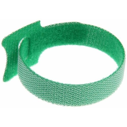 Стяжки-липучки для проводов 150Х10Х15 мм цвет зеленый 10 шт 253₽