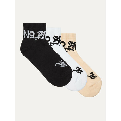 фото Носки pl storage, 3 пары, размер 40/45, бежевый, черный, белый