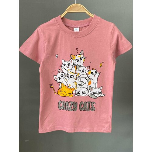 фото Футболка bonito kids, размер 104, пыльная роза