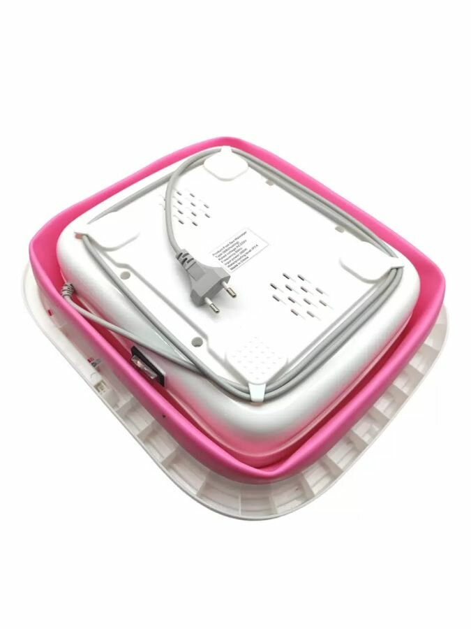 Гидромассажная ванна для ног с ИК прогревом складная розовая/ массаж спа