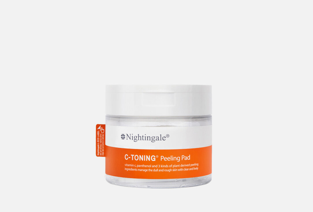 Отшелушивающие диски для сияния кожи Nightingale, C-TONING Peeling Pad 60мл