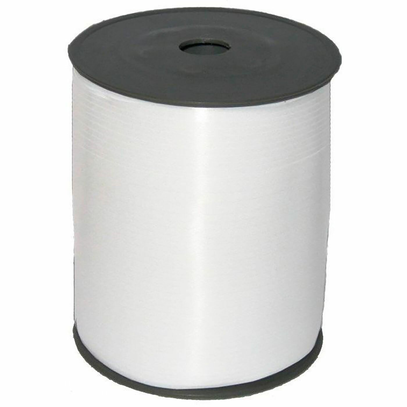 Лента для шаров и подарков / Белая / 0,5 см * 500 м / гидропласт