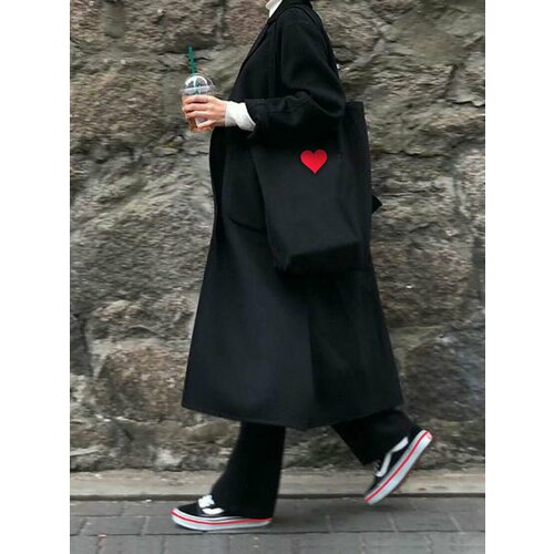 Сумка тоут Bertoldi, фактура бархатистая, черный