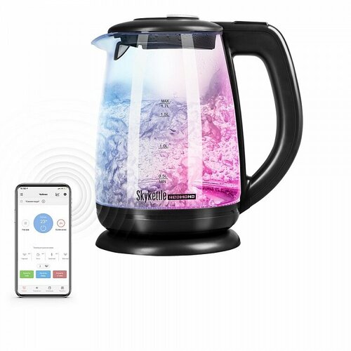 Чайник REDMOND SkyKettle RK-G212S Черный подарок 3999₽