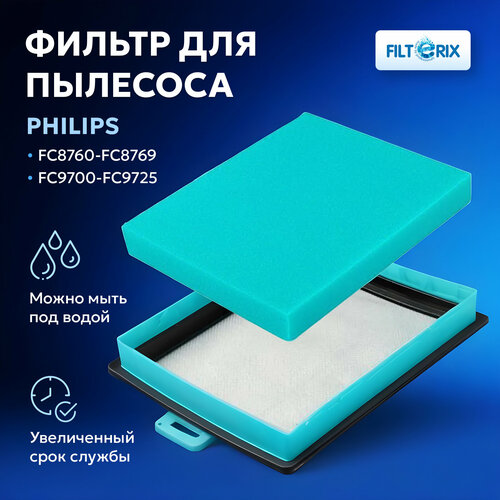 Моторный фильтр для пылесосов филипс PHILIPS FC8760-FC8769 FC9700-FC9725 595₽