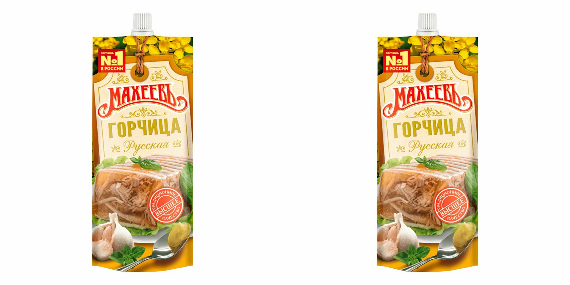 Махеевъ /Горчица готовая Русская, 140 г, 2 шт