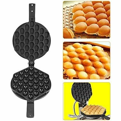 Вафельница-панини кухонная антипригарная форма для выпечки яиц с пузырьками пластина вафельница инструмент для коммерческого домашнего использования нержавеющая сталь дерево 1629600₽
