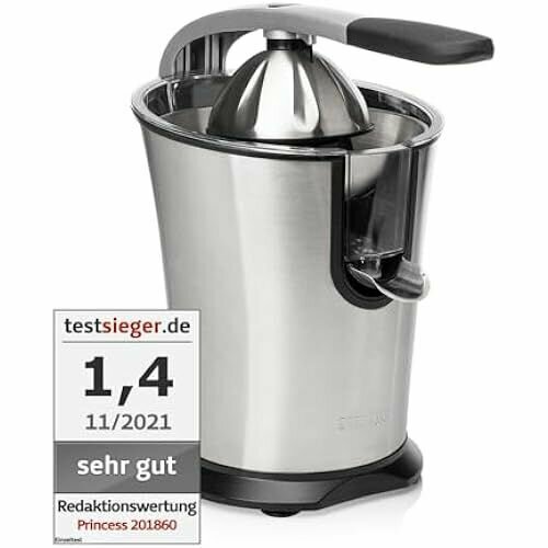 Соковыжималка для цитрусовых Princess серебристая 2358400₽
