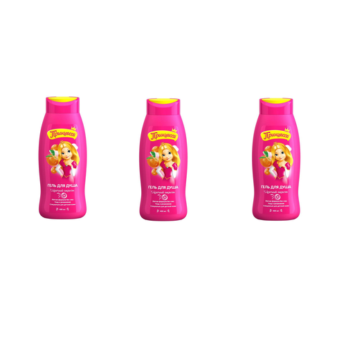Гель для душа Принцесса Молочный Апельсин 400 мл 3 шт 1567₽