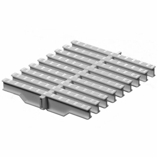 УФ-стойкая переливная решётка для бассейна Reexo GP, 22 x 195 мм, цвет белый (блок 5 п. м.), цена - за 1 шт