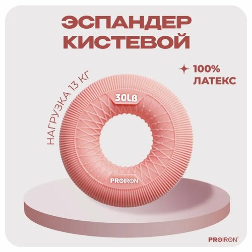 Эспандер кистевой 13 кг PROIRON лососевый 599₽