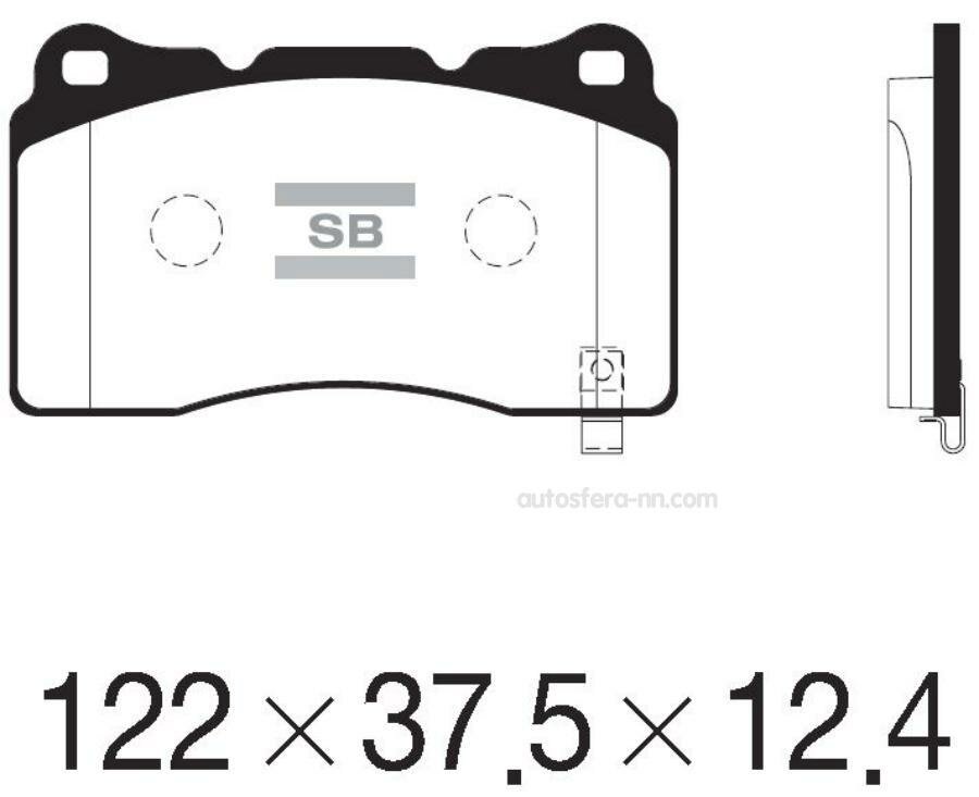 SANGSIN BRAKE SP2249 SP2249 колодки дисковые задние!\ Cadillac CTS 2.6i/3.2i V6 02>