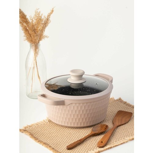 Кастрюля с крышкой 4л средняя глубокая