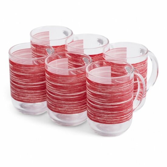 Набор кружек Luminarc BRUSHMANIA TERRACOTTA 6шт. 320 мл. (V6634)