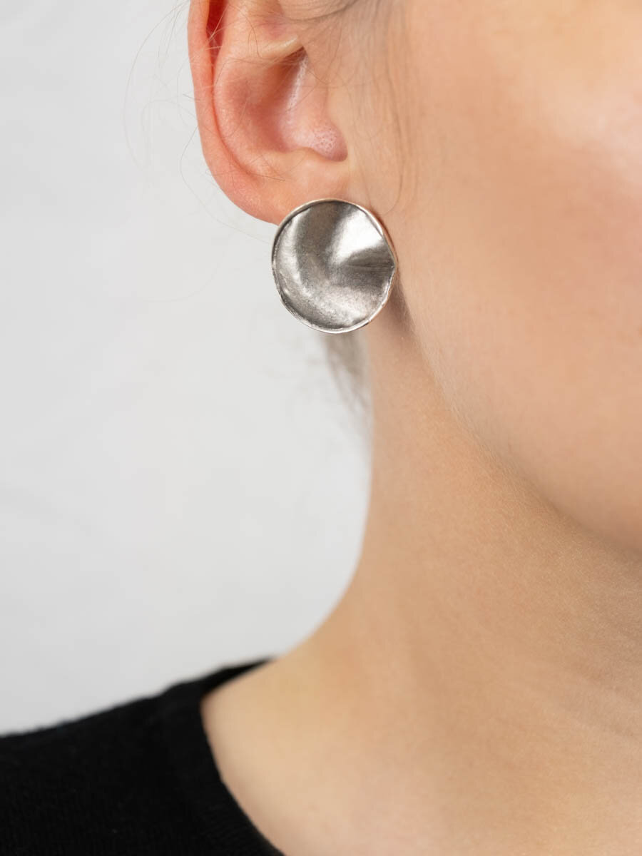 Серьги OTOKODESIGN, серебристый