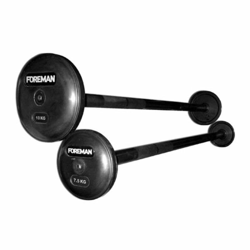 FOREMAN Штанга фиксированная обрезиненная FOREMAN, 20 кг