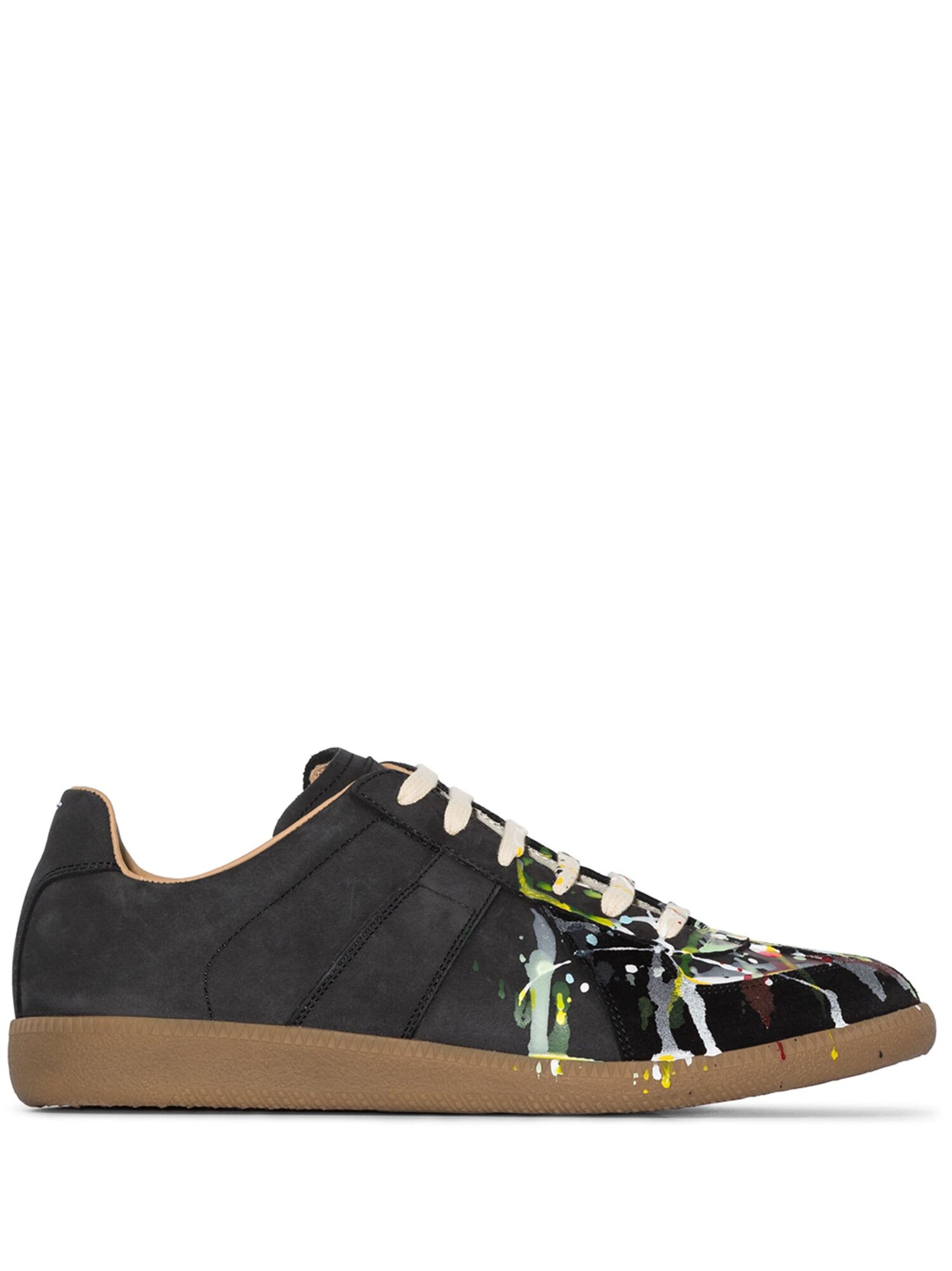Кроссовки Maison Margiela Paint Replica, размер 46 EU, черный