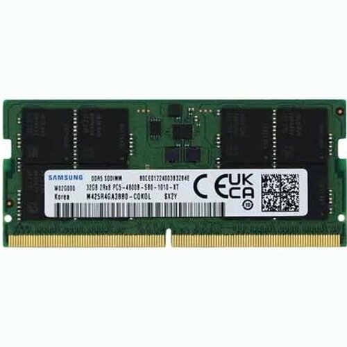 Оперативная память SO-DIMM Samsung DDR5 32GB 4800MHz PC-38400 CL40 11VM425R4GA3BB0-CQK OEM 12365₽