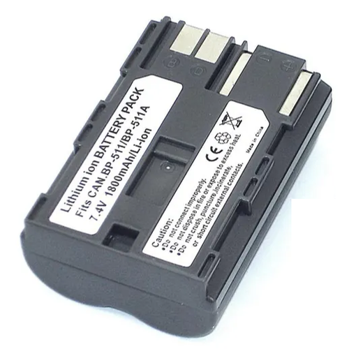 Аккумулятор для камеры Canon (BP-511A) EOS 5D, EOS 10D, EOS 20D, EOS 30D, EOS 40D, EOS 50D (2000mAh), OEM
