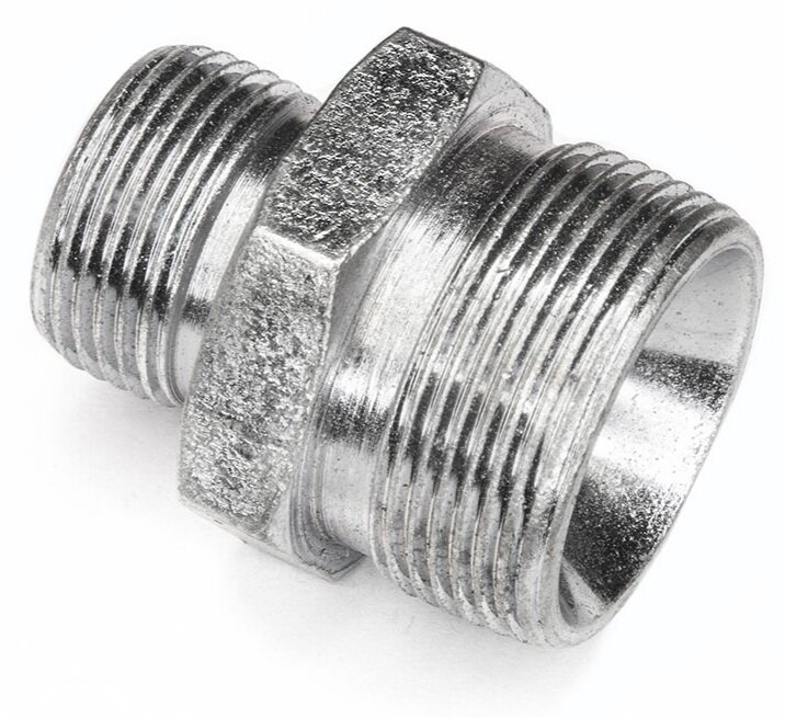 Адаптер переходник М22х1.5 - М24х1.5 (ш-ш) — фото 1