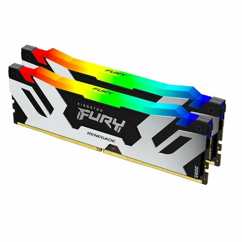 Оперативная память Kingston 32GB 6400MTs DDR5 CL32 DIMM Kit of 2 FURY Renegade RGB KF564C32RSAK2-32 20500₽