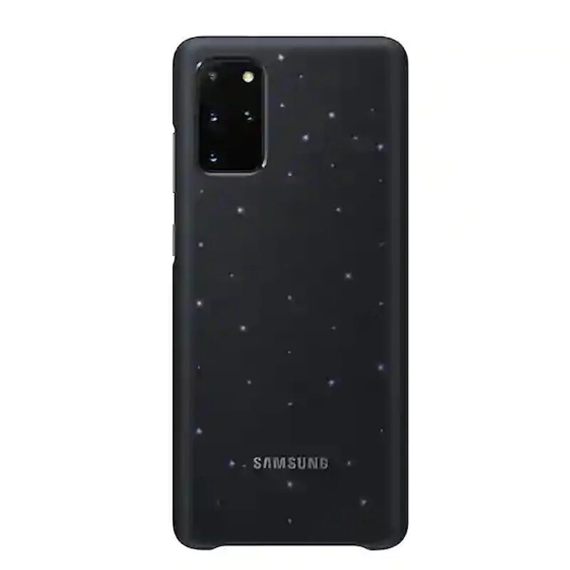 Оригинальный умный светодиодный чехол Samsung для Samsung Galaxy S20 S20+, эмоциональный светодиодный эффект освещения, Black, Для Galaxy S20