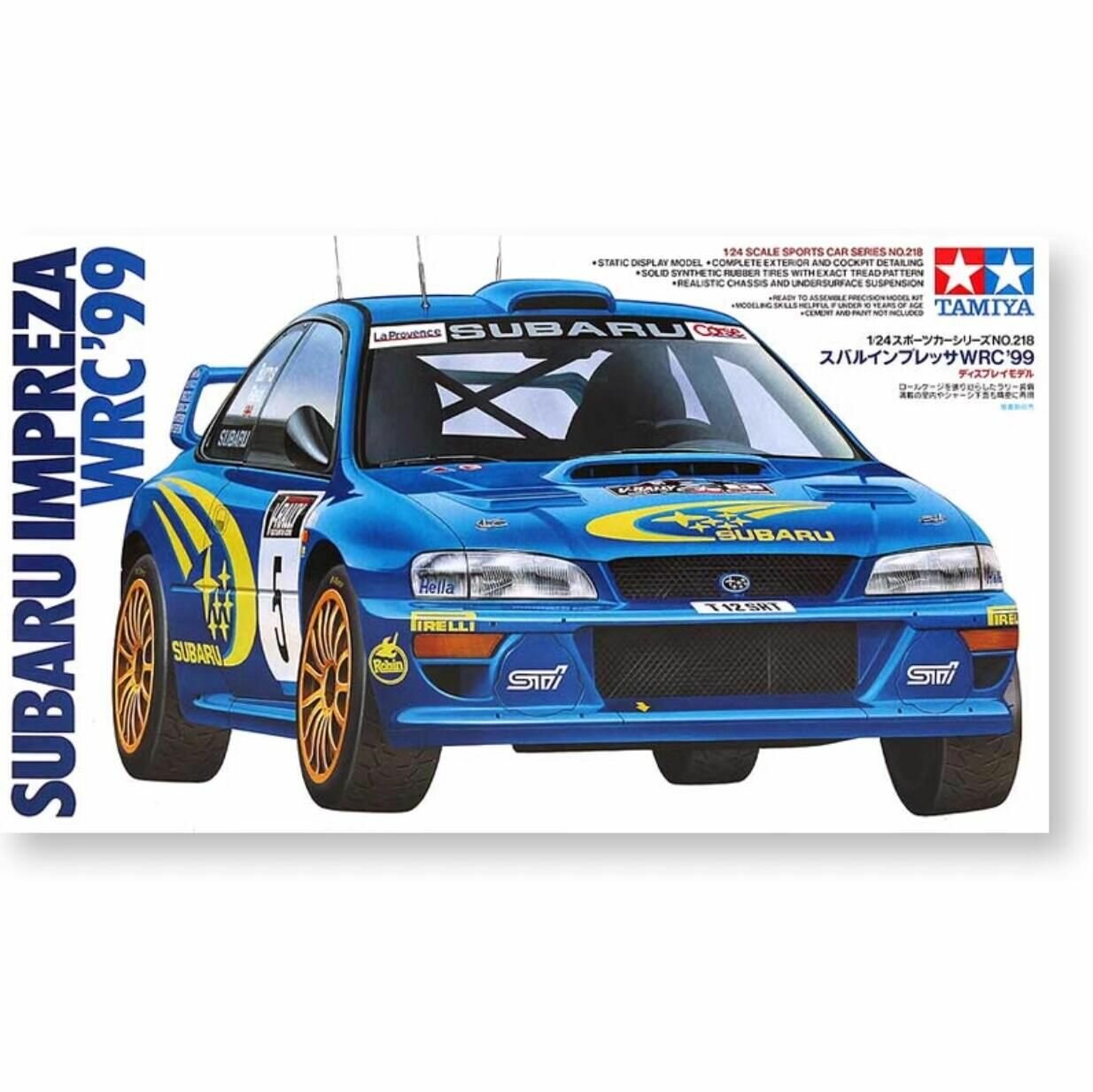 Комплект ралли автомобиля Subaru Impreza WRC 99 GC8 Burns/Kankkunen tamiya 24218