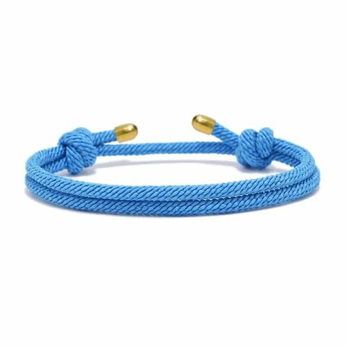 фото Плетеный браслет, 1 шт., голубой accessories shop 17th
