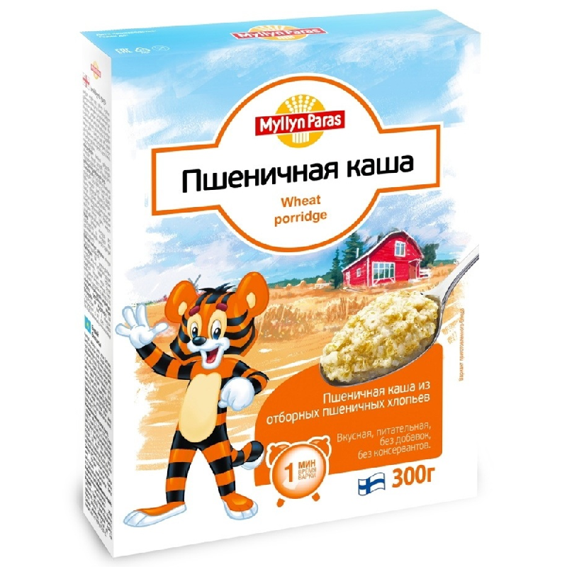 Каша зерновая MYLLYN PARAS тигренок (МП18) Пшеничная 300гр