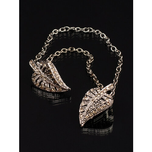 Зажим для кардигана БлагоДарина стразы 1 шт темно-серый 825₽