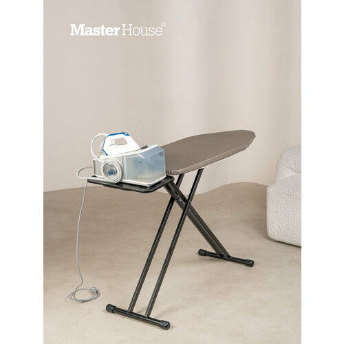 Master House Гладильная доска напольная Мендоса широкая доска для глажки с подставкой для утюга парогенератора 12610₽