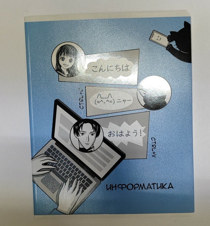 Тетрадь предметная информатика аниме 48л, А5+, клетка, справ. инф 63426