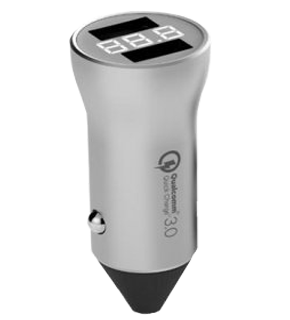 Фотографии АЗУ Xiaomi ZMI Digital Display Car Charger 2USB 3A (AP621) Silver