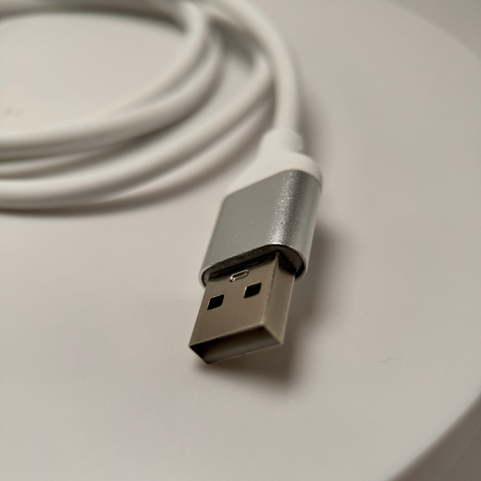 Кабель USB Type C/ Type A, 1 метр, белый — фото 1