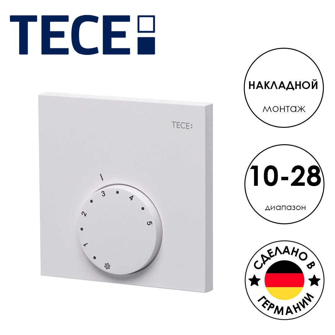 Комнатный термостат TECE TECEfloor RT-A (77410030), аналоговый, 230V